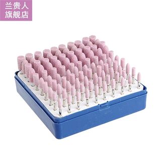 100 pcs Abrasive Stone Points Electric Polishing Grinding He