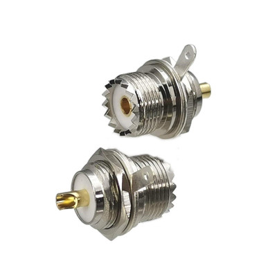 1pcs UHF SO239 Female Jack Bulkhead Nut Connector Solder Pan