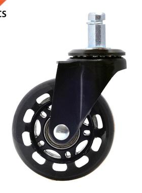 5PCS Office Chair Caster Wheels2.5 Inch Swivel Rubber Caster