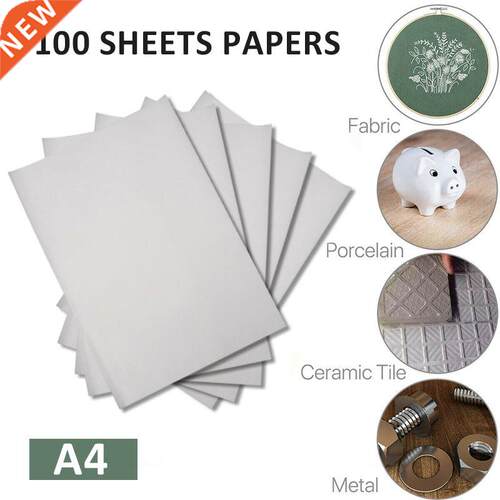 100Pcs A4 Caron Transfer Graphite Paper Tracing Reusale Tr