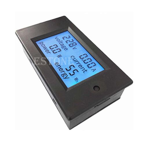 New LCD Digital Volt Watt Power Meter Ammeter Voltmeter AC 8