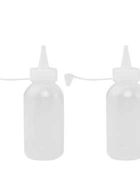 2pcs 100ML Plastic Sauce Squeezer Bottle Dispensing Bouteill