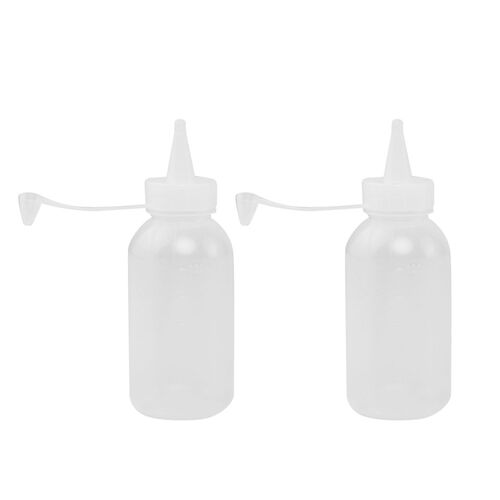 2pcs 100ML Plastic Sauce Squeezer Bottle Dispensing Bouteill