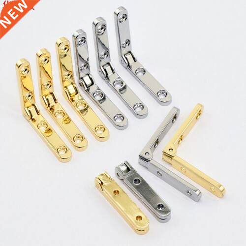 10Pcs/Bag 90 Degree Hinges Zinc Alloy Spring Hinge for Woode