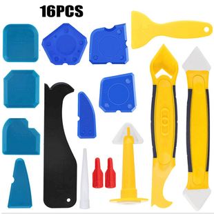16 pcs Silicone Caulking Tool Kit Grout Scraper Caulk Remove
