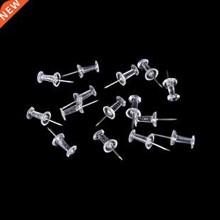 40pcs/set Clear Transparent Plastic Tacks Push Pins Assorted