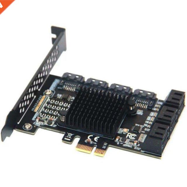 SATA PCI-E 1X Adapter 10 Ports PCI-E To SATA 3.0 6Gbps Inter