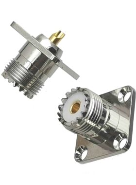 1Pcs Connector UHF SO29 Female Jack 4-holes Flange Solder f