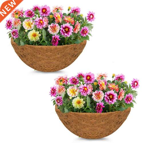 6PCS Half Round Coco Coir Liner Half Circle Coconut Fier Re