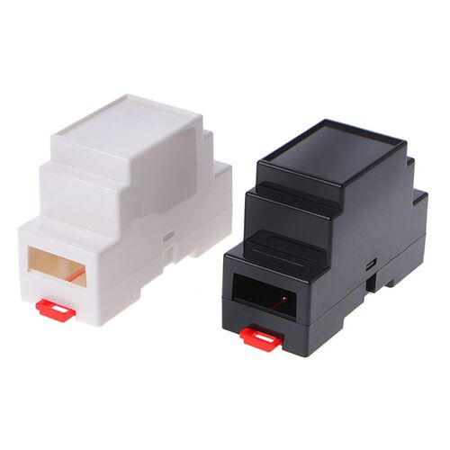2Pcs 88x37x59mm Plastic Electronics Box Project Case DIN Rai