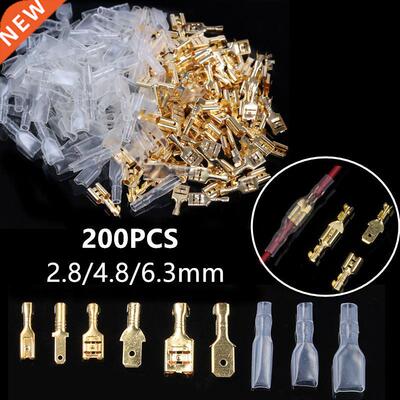 200PCS Male/Female Spade Crmp Termnals Electrcal nsulat