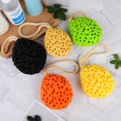 2Pack Bath Shower Sponge Loofah Bath Poufs Body Scrubber Cle