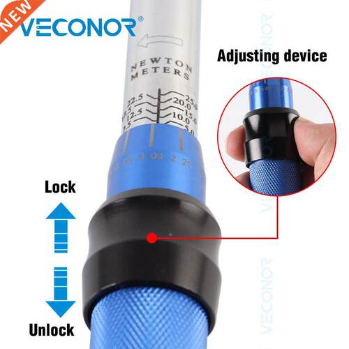 5-25N.m Torque Key Wrench To 1/4 inch Square Drive Two-Way