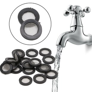 20pcs Seal O-Ring Hose Gasket Flat Rubber Washer Filter Net