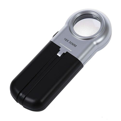 Folding magnifier reading help reading magnifier with light