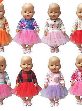 Doll Dress 43 Cm Baby Doll Clothes Lace Dress 18 Inch Americ