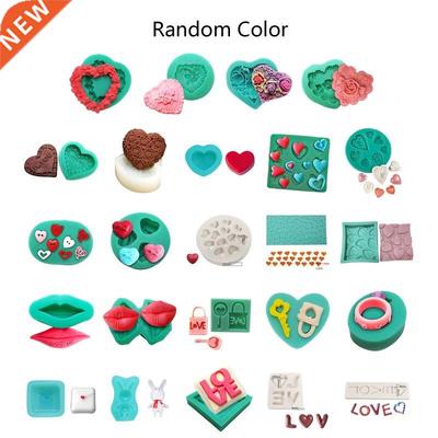 Valentine Day Theme Silicone Mold Kitchen Cake Baking Fondan