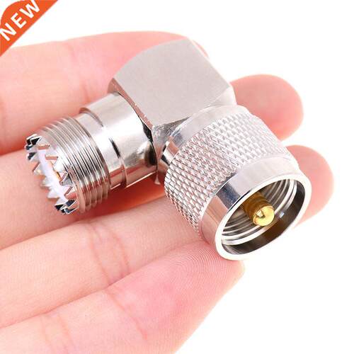 Hight Quality UHF SO-239 Female To UHF PL-259 Male Right Ang