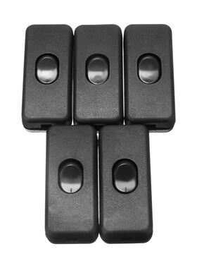 Mayitr 5pcs/lot ON/OFF Inline Switch Black Inline Table Lamp