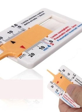 Plastic tread gauge 0-20mm vernier depth caliper tread patte