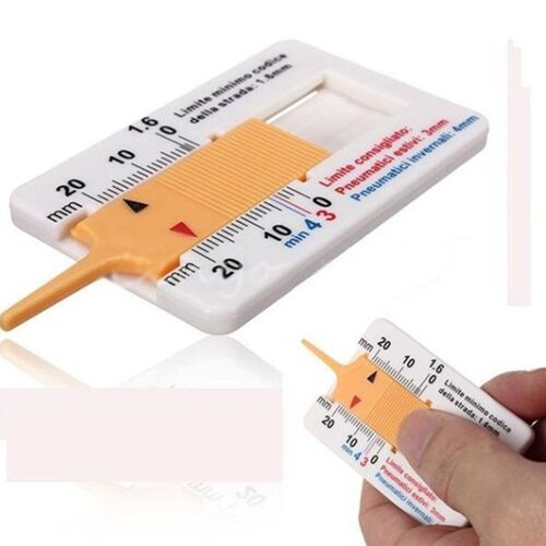 Plastic tread gauge 0-20mm vernier depth caliper tread patte