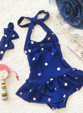 Girls swimsuit Polka dots Design Children swimwear One-Piece