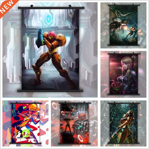 METROID Samus Aran Anime manga wall Poster Scro