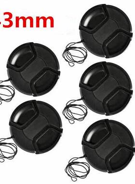 10pcs/lot 43mm center pinch Snap-on cap cover for 43 camer