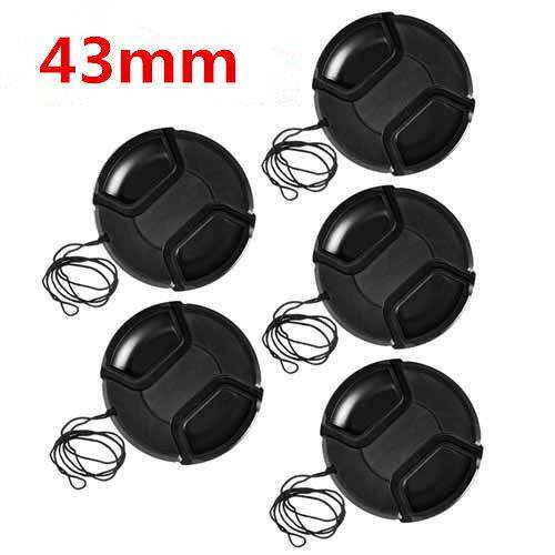 10pcs/lot 43mm center pinch Snap-on cap cover for 43 camer