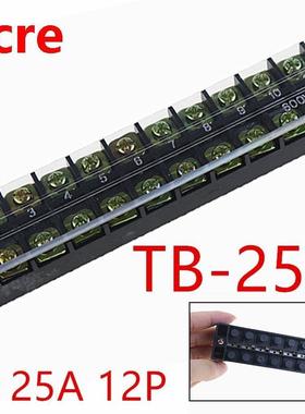 TB-2512 2512L 600V 25 12 Position Connection Terminl Row E
