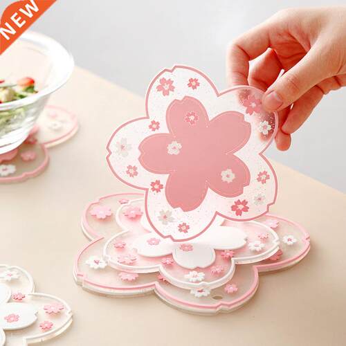 1pc Japan Style Cherry Blossom Heat Insulation Table Mat Fam
