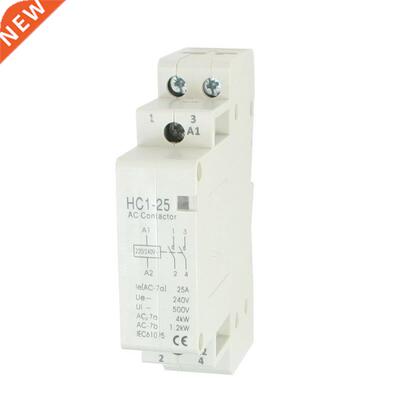 AC 240V 25A 2 Reed AC Contactor 2P Closed Domestic 5 mm DIN