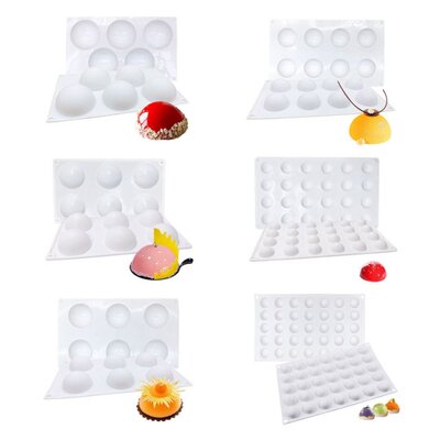 Semicircle Silicone Mold Can Molds Cake Chocolate Decorati
