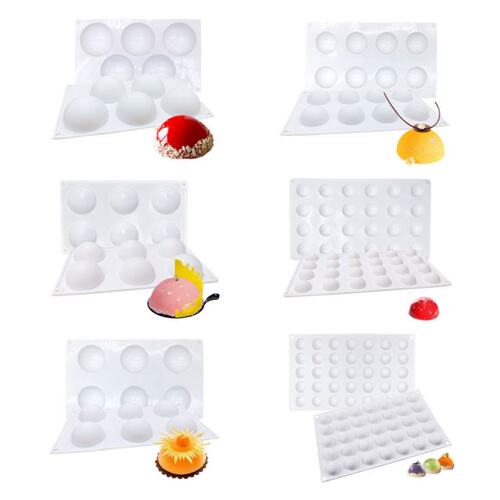 Semicircle Silicone Mold Can Molds Cake Chocolate Decorati