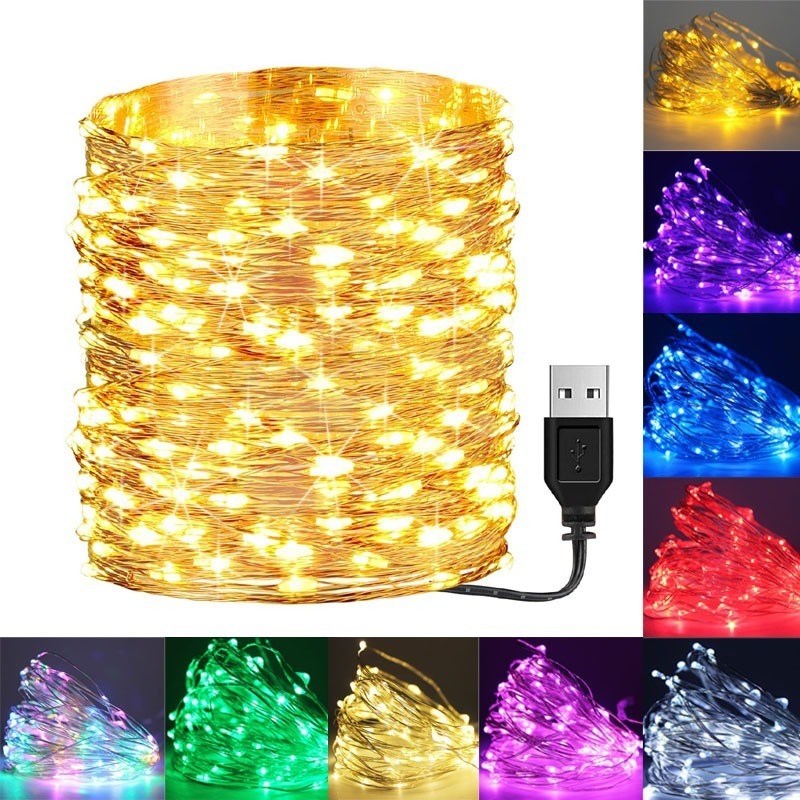 2m/3m /5m /10m USB LED String Lights Christmas Party Wedding