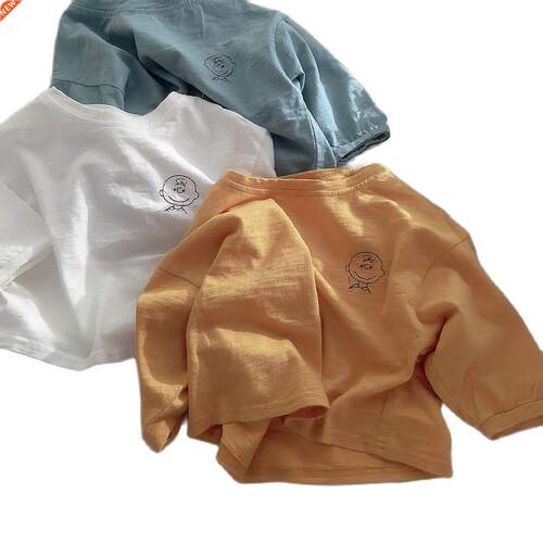 Pure cotton loose bottoming boys and girls unisex soft all-m