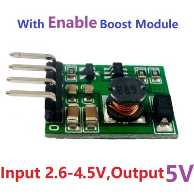 with Enable DC-DC Step-up Boost Converter 3V 3.3V 3.7V  to 5