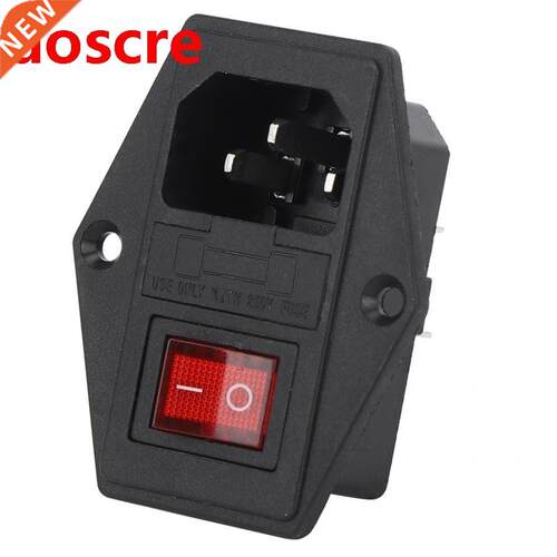 3Pcs 16A 250V 4 Pin Power Socket Switch Connector Plug Power