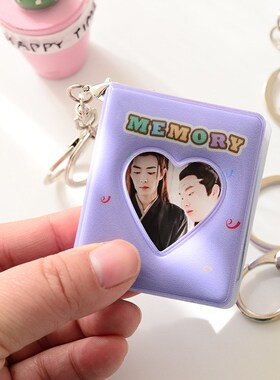 Mini 1 Inch Photo Albums 16 Pocket Love Heart Photo Sticker