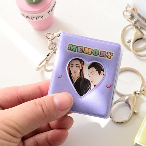 Mini 1 Inch Photo Albums 16 Pocket Love Heart Photo Sticker