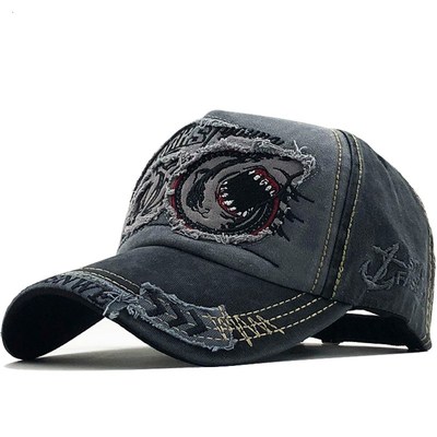 New Cotton Men baseball cap for women snapback hat Shark emb