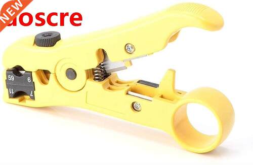 Flat or Round UTP Cat5 Cat6 Wre Coax Coaxal Strppng Tool