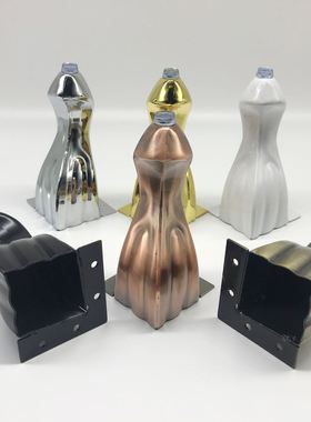 4pcs Furniture feet bronze plated metal sofa legs Snake-Shap