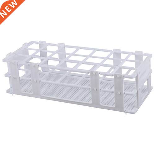 Plastic Test Tube Rack for 0mm Tube, 21 Well, White,Detacha