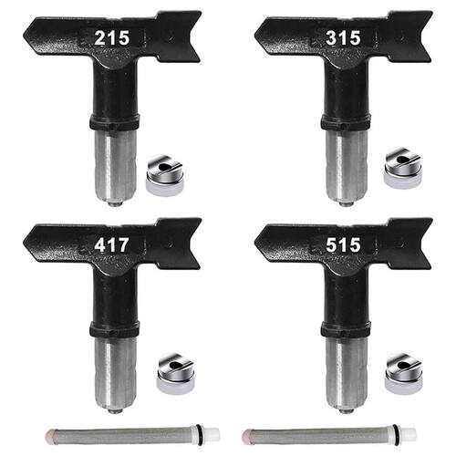 4Pcs Reversible Airless Paint Sprayer Nozzle Tips and Spray