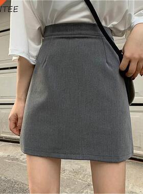 Skirts Women Solid All-match Mini Teenagers Fashion Lady Emp