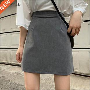 Skirts Women Solid All-match Mini Teenagers Fashion Lady Emp