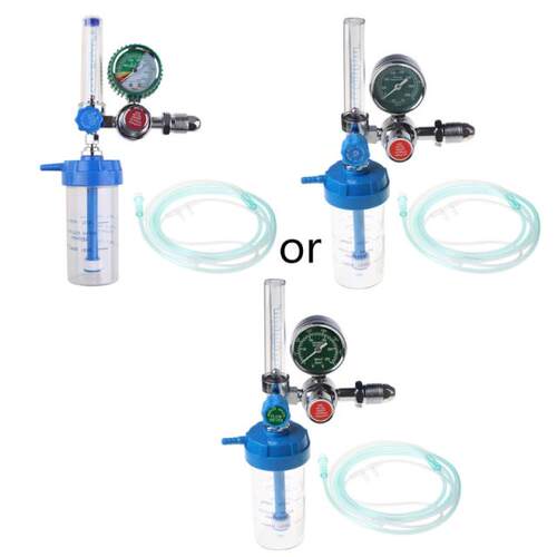 Oxygen Pressure Regulator O2 Pressure Reducer Gauge Meter Fl