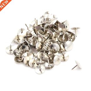 80 Pcs Silver Thumbtacks Tone Corkboard Photo Push Pins Whol