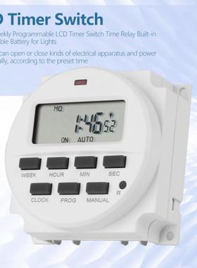 Digital Timer Switch 7 Days Weekly Programmable LCD Timer Sw
